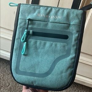 Sherpani Crossbody Bag in Teal and Black